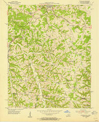 Petroleum Kentucky Historical topographic map, 1:24000 scale, 7.5 X 7.5 Minute, Year 1954