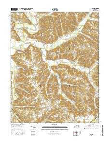 Phil Kentucky Current topographic map, 1:24000 scale, 7.5 X 7.5 Minute, Year 2016