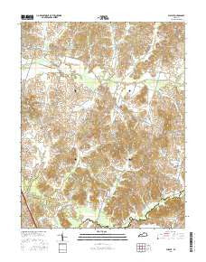Philpot Kentucky Current topographic map, 1:24000 scale, 7.5 X 7.5 Minute, Year 2016