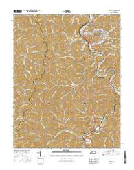 Pikeville Kentucky Current topographic map, 1:24000 scale, 7.5 X 7.5 Minute, Year 2016