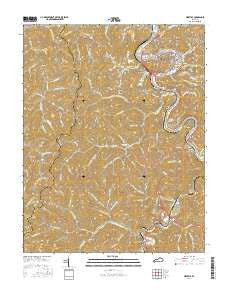 Pikeville Kentucky Current topographic map, 1:24000 scale, 7.5 X 7.5 Minute, Year 2016