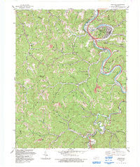 Pikeville Kentucky Historical topographic map, 1:24000 scale, 7.5 X 7.5 Minute, Year 1992