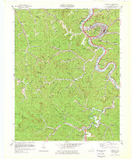 Pikeville Kentucky Historical topographic map, 1:24000 scale, 7.5 X 7.5 Minute, Year 1978