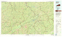 Pikeville Kentucky Historical topographic map, 1:100000 scale, 30 X 60 Minute, Year 1977