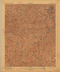 Pikeville Kentucky Historical topographic map, 1:62500 scale, 15 X 15 Minute, Year 1916