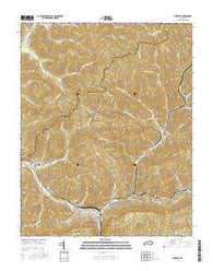Pineville Kentucky Current topographic map, 1:24000 scale, 7.5 X 7.5 Minute, Year 2016