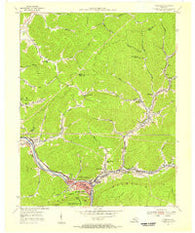Pineville Kentucky Historical topographic map, 1:24000 scale, 7.5 X 7.5 Minute, Year 1954