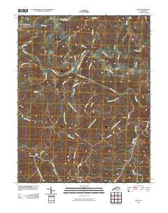 Piqua Kentucky Historical topographic map, 1:24000 scale, 7.5 X 7.5 Minute, Year 2010