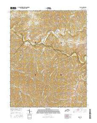 Piqua Kentucky Current topographic map, 1:24000 scale, 7.5 X 7.5 Minute, Year 2016