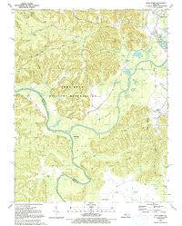 Pitts Point Kentucky Historical topographic map, 1:24000 scale, 7.5 X 7.5 Minute, Year 1991