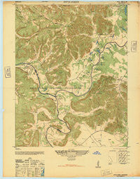 Pitts Point Kentucky Historical topographic map, 1:24000 scale, 7.5 X 7.5 Minute, Year 1946