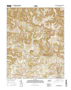 Pleasant Green Hill Kentucky Current topographic map, 1:24000 scale, 7.5 X 7.5 Minute, Year 2016