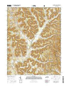 Plummers Landing Kentucky Current topographic map, 1:24000 scale, 7.5 X 7.5 Minute, Year 2016