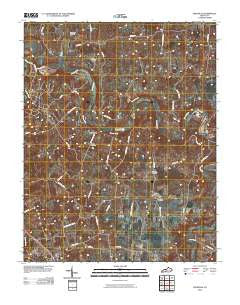 Polkville Kentucky Historical topographic map, 1:24000 scale, 7.5 X 7.5 Minute, Year 2010
