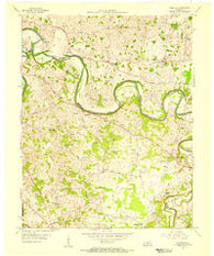 Polkville Kentucky Historical topographic map, 1:24000 scale, 7.5 X 7.5 Minute, Year 1954