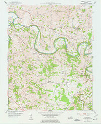 Polkville Kentucky Historical topographic map, 1:24000 scale, 7.5 X 7.5 Minute, Year 1954