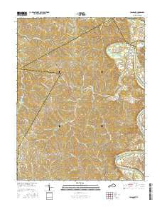 Polsgrove Kentucky Current topographic map, 1:24000 scale, 7.5 X 7.5 Minute, Year 2016