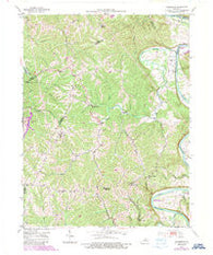 Polsgrove Kentucky Historical topographic map, 1:24000 scale, 7.5 X 7.5 Minute, Year 1953