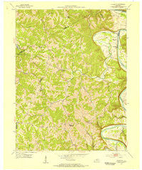 Polsgrove Kentucky Historical topographic map, 1:24000 scale, 7.5 X 7.5 Minute, Year 1953