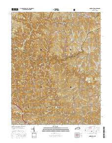 Pomeroyton Kentucky Current topographic map, 1:24000 scale, 7.5 X 7.5 Minute, Year 2016