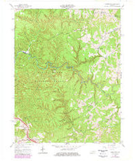 Pomeroyton Kentucky Historical topographic map, 1:24000 scale, 7.5 X 7.5 Minute, Year 1966