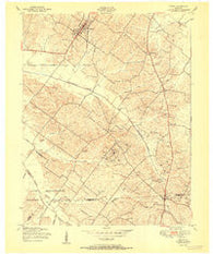 Poole Kentucky Historical topographic map, 1:24000 scale, 7.5 X 7.5 Minute, Year 1951