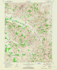 Poole Kentucky Historical topographic map, 1:24000 scale, 7.5 X 7.5 Minute, Year 1949