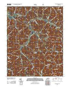 Portersburg Kentucky Historical topographic map, 1:24000 scale, 7.5 X 7.5 Minute, Year 2011