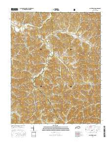 Portersburg Kentucky Current topographic map, 1:24000 scale, 7.5 X 7.5 Minute, Year 2016