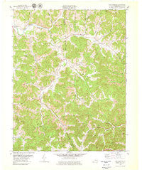 Portersburg Kentucky Historical topographic map, 1:24000 scale, 7.5 X 7.5 Minute, Year 1979