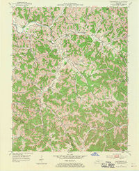 Portersburg Kentucky Historical topographic map, 1:24000 scale, 7.5 X 7.5 Minute, Year 1952