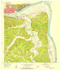 Portsmouth Ohio Historical topographic map, 1:24000 scale, 7.5 X 7.5 Minute, Year 1953