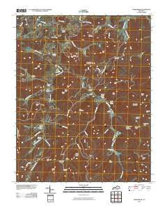 Powersburg Kentucky Historical topographic map, 1:24000 scale, 7.5 X 7.5 Minute, Year 2010