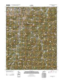 Powersburg Kentucky Historical topographic map, 1:24000 scale, 7.5 X 7.5 Minute, Year 2013