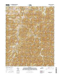 Powersburg Kentucky Current topographic map, 1:24000 scale, 7.5 X 7.5 Minute, Year 2016