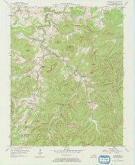 Powersburg Kentucky Historical topographic map, 1:24000 scale, 7.5 X 7.5 Minute, Year 1954