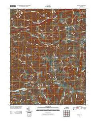 Preston Kentucky Historical topographic map, 1:24000 scale, 7.5 X 7.5 Minute, Year 2010