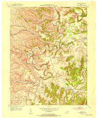 Preston Kentucky Historical topographic map, 1:24000 scale, 7.5 X 7.5 Minute, Year 1952