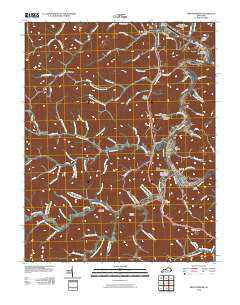 Prestonsburg Kentucky Historical topographic map, 1:24000 scale, 7.5 X 7.5 Minute, Year 2010