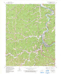 Prestonsburg Kentucky Historical topographic map, 1:24000 scale, 7.5 X 7.5 Minute, Year 1992