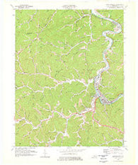 Prestonsburg Kentucky Historical topographic map, 1:24000 scale, 7.5 X 7.5 Minute, Year 1978