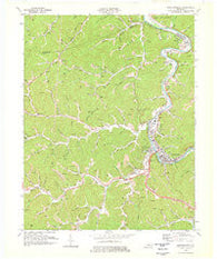 Prestonsburg Kentucky Historical topographic map, 1:24000 scale, 7.5 X 7.5 Minute, Year 1978