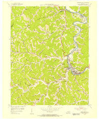 Prestonsburg Kentucky Historical topographic map, 1:24000 scale, 7.5 X 7.5 Minute, Year 1954