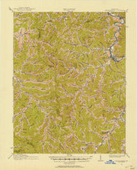 Prestonsburg Kentucky Historical topographic map, 1:62500 scale, 15 X 15 Minute, Year 1915