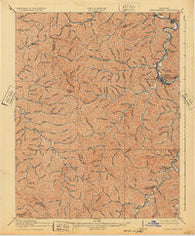 Prestonsburg Kentucky Historical topographic map, 1:62500 scale, 15 X 15 Minute, Year 1918