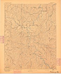Prestonsburg Kentucky Historical topographic map, 1:125000 scale, 30 X 30 Minute, Year 1892