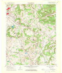 Princeton East Kentucky Historical topographic map, 1:24000 scale, 7.5 X 7.5 Minute, Year 1967