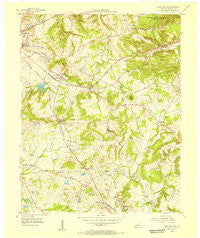 Princeton East Kentucky Historical topographic map, 1:24000 scale, 7.5 X 7.5 Minute, Year 1954
