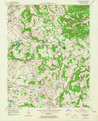 Princeton East Kentucky Historical topographic map, 1:24000 scale, 7.5 X 7.5 Minute, Year 1954