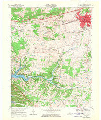 Princeton West Kentucky Historical topographic map, 1:24000 scale, 7.5 X 7.5 Minute, Year 1967